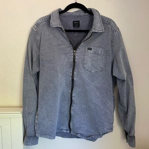 RVCA Men’s Large Grey Zip-Up Sweater / Jacket